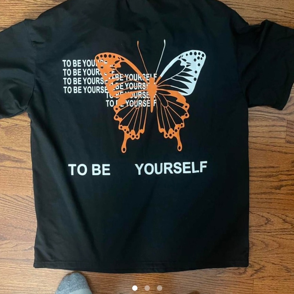 to be yourself butterfly shirt